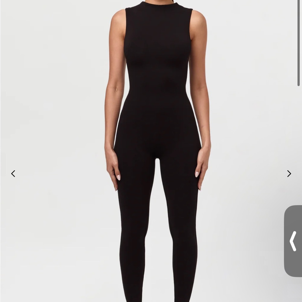 Naked Wardobe Sleeveless Black Jumpsuit